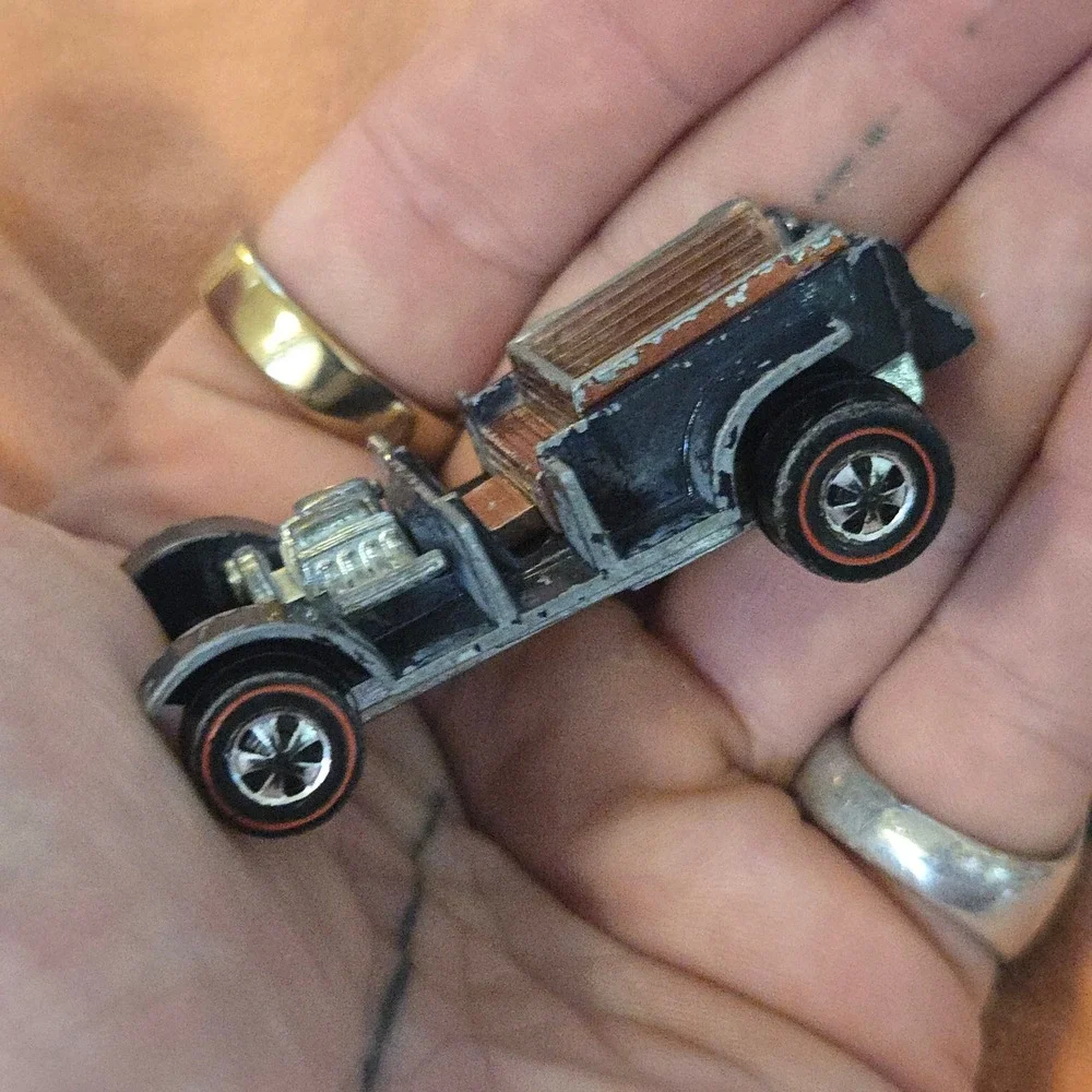 VTG Hot Wheels Paddy Wagon Blue Diecast Model Car 1969 Redline Hong Kong No Roof
